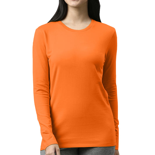 Orange Full Sleeves For Women - FlyingCart.pk