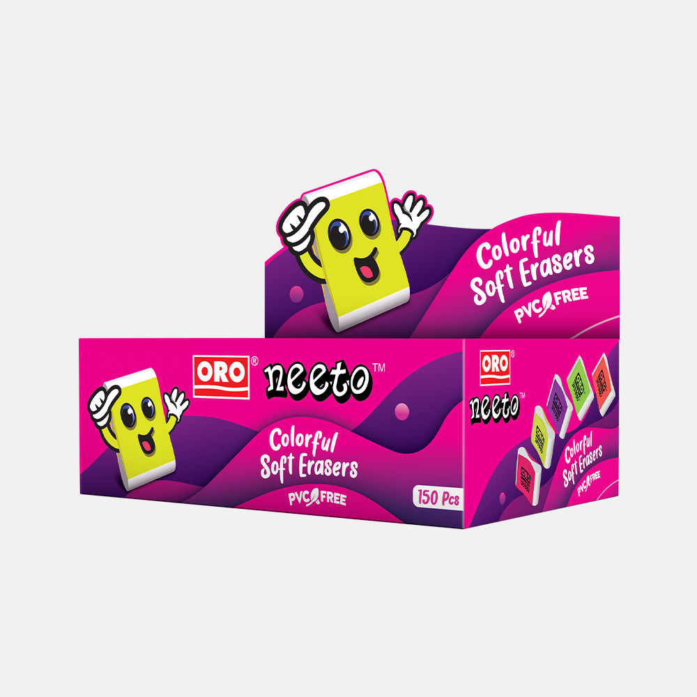 NEETO Colorful Soft Erasers 25 Pcs - FlyingCart.pk