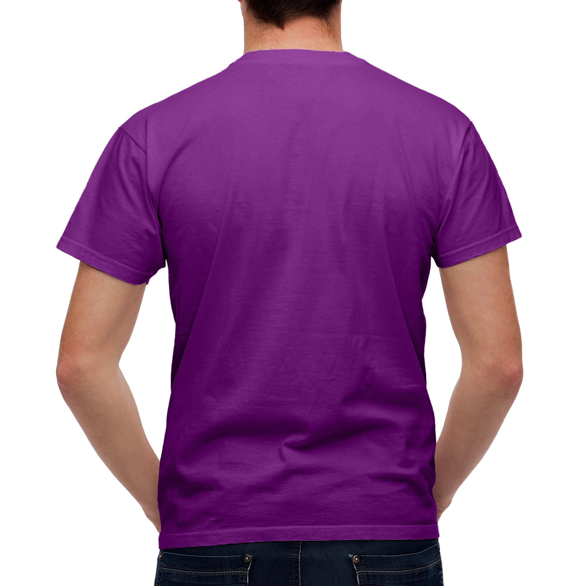 Half Sleeves Purple T-shirt For Men