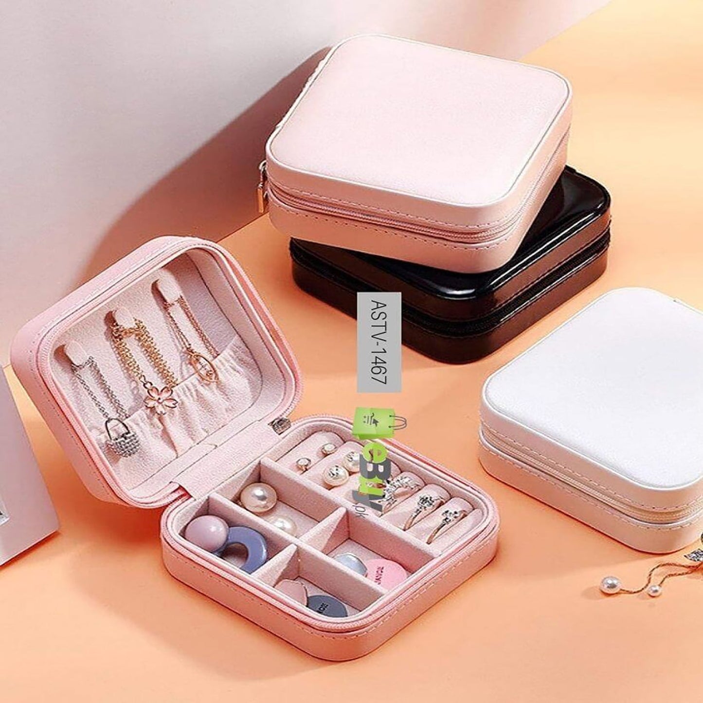 Portable Jewellery Storage Box - FlyingCart.pk