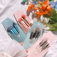 Pouch make up  brush 8 piece set