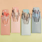 Pouch make up  brush 8 piece set