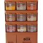 Spice Rack With 9 Spice Jars And Spoons