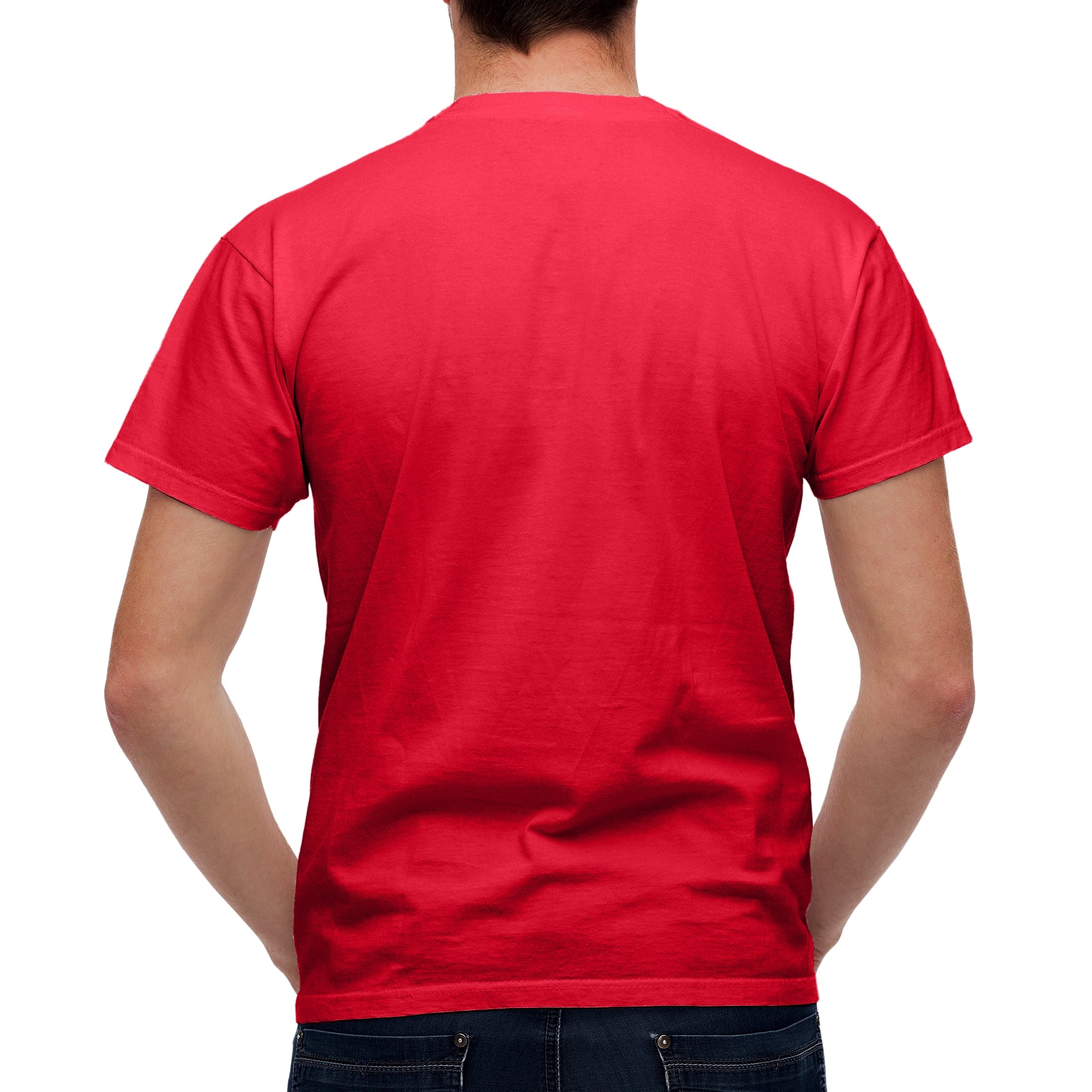 Half Sleeves Red T-shirt For Men
