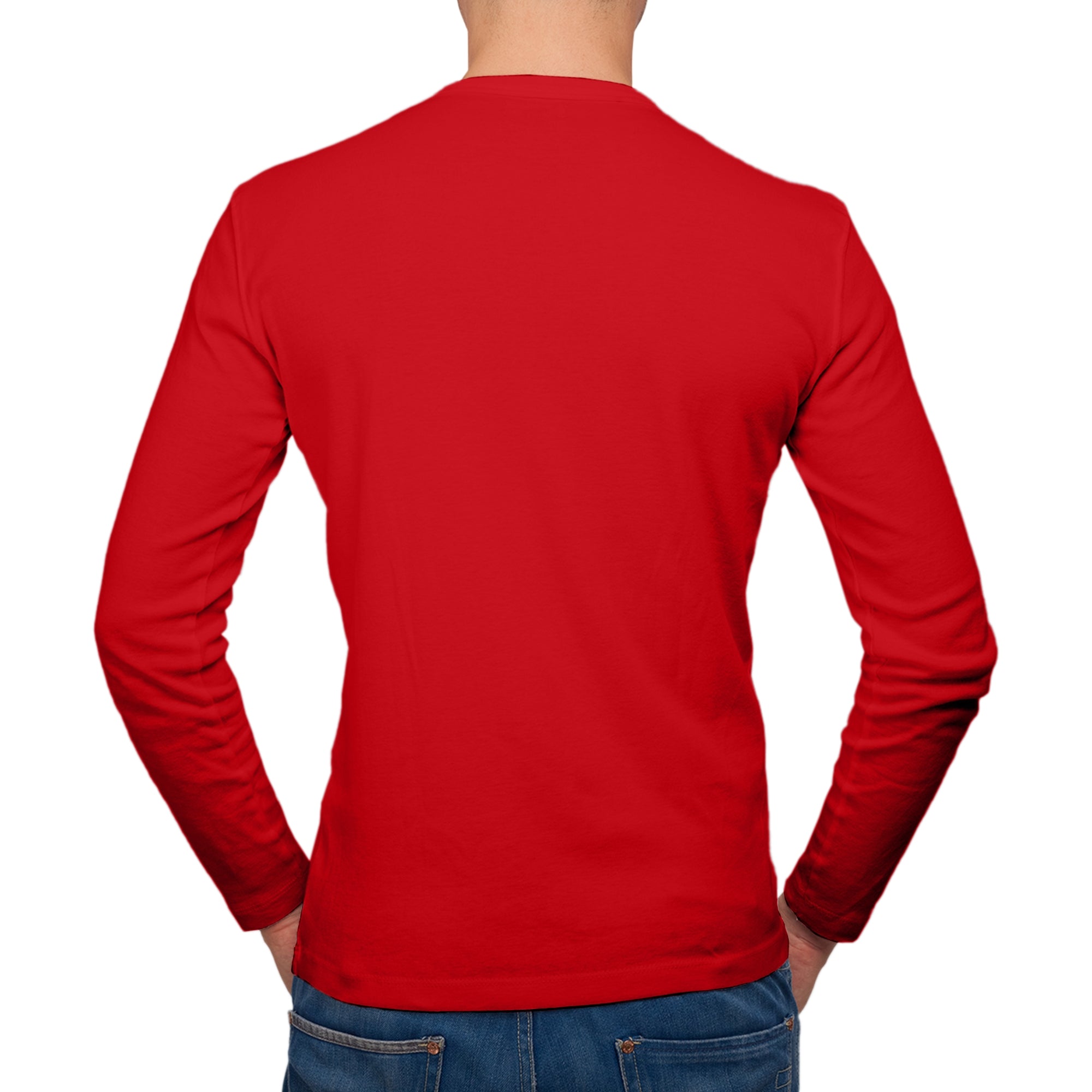Full Sleeves Red T-Shirt For Men