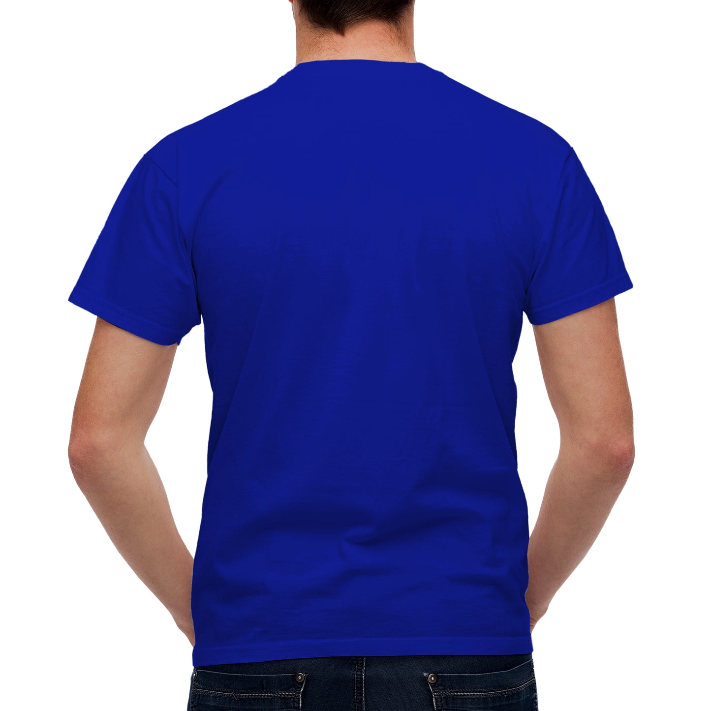 Half Sleeves Royal Blue T-shirt For Men - FlyingCart.pk