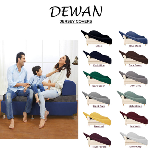 Royal Purple Dewan Sofa Covers