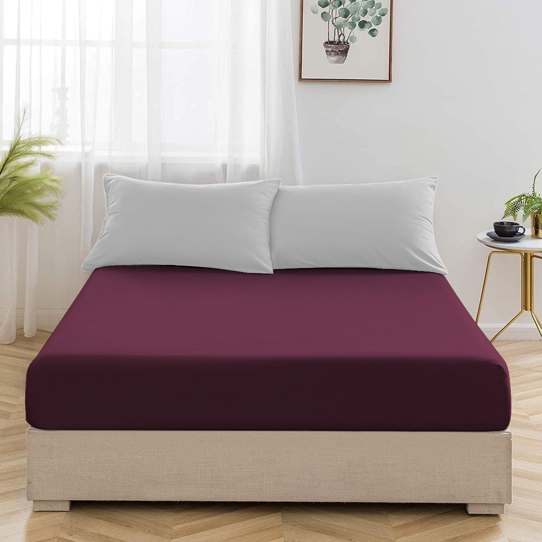 Royal Purple Fitted Sheet - FlyingCart.pk