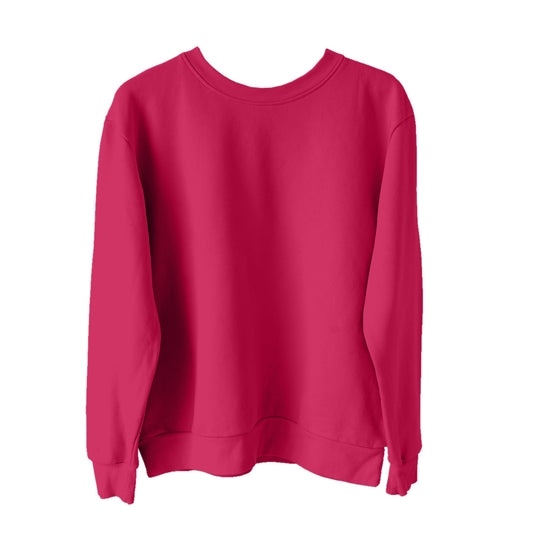 Crew Neck Shocking Pink - FlyingCart.pk