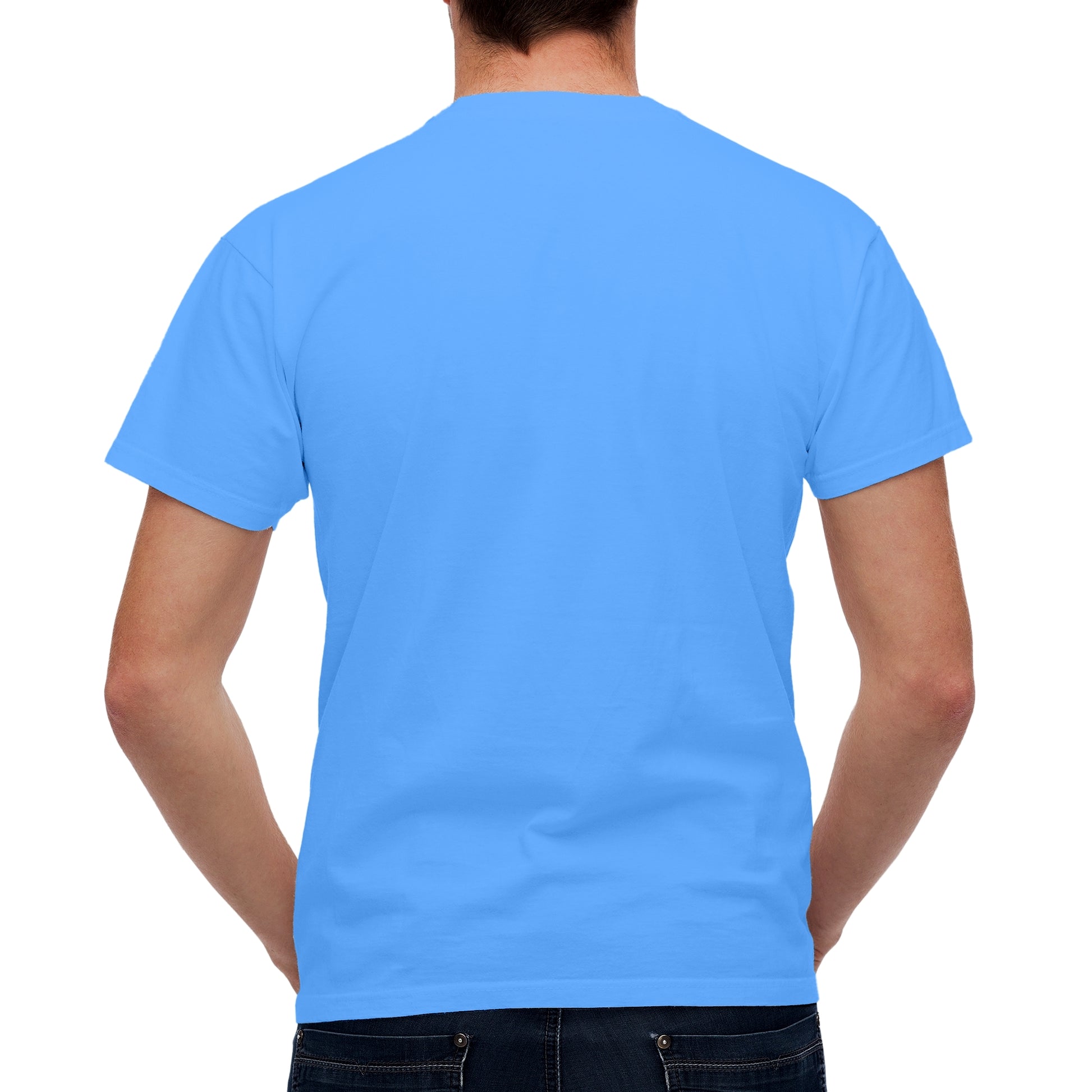 Half Sleeves Sky Blue T-shirt For Men - FlyingCart.pk