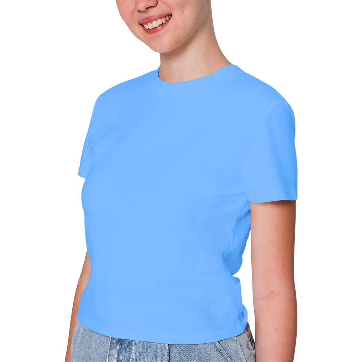 Sky Blue T-Shirt For Women