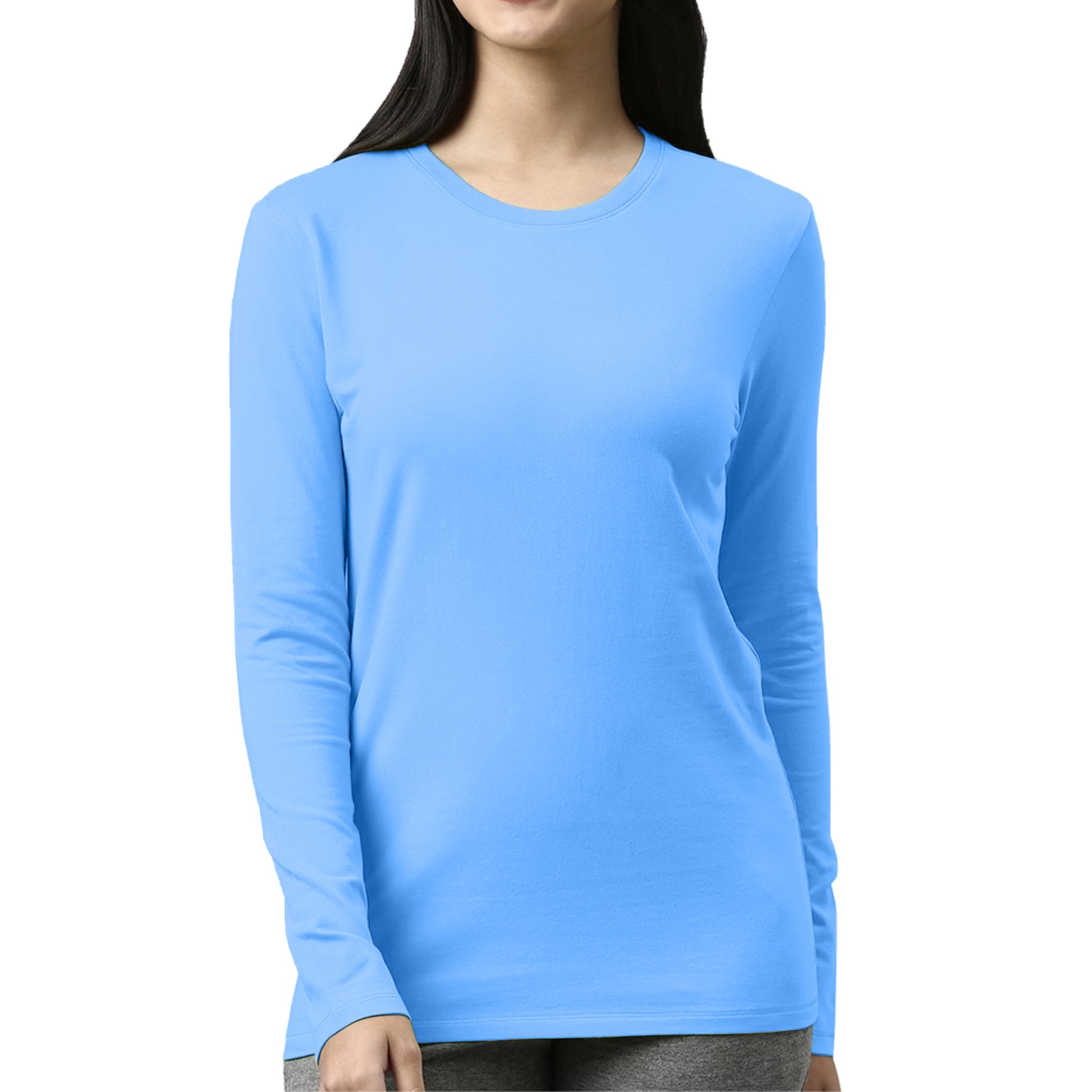 Sky Blue Full Sleeves For Women - FlyingCart.pk