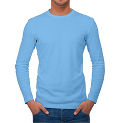 Full Sleeves Sky Blue T-Shirt For Men
