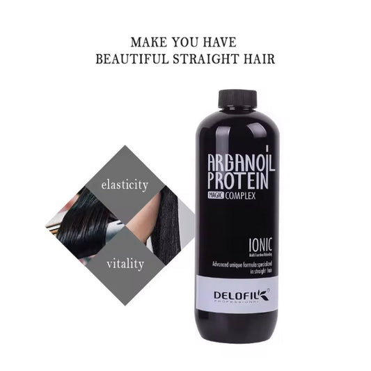 DELOFIL Ionic Argan Oil Protein Complex Hair Collagen Rebonding (3 In 1) 800ml - FlyingCart.pk