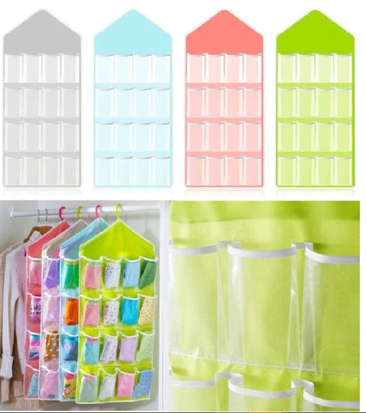 16 Pocket Hanging Wardrobe Storage Organizer - FlyingCart.pk