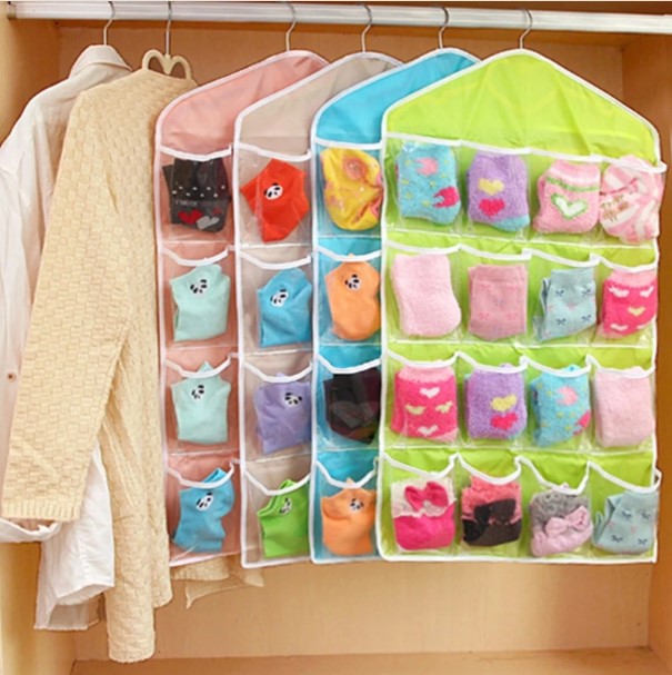 16 Pocket Hanging Wardrobe Storage Organizer - FlyingCart.pk