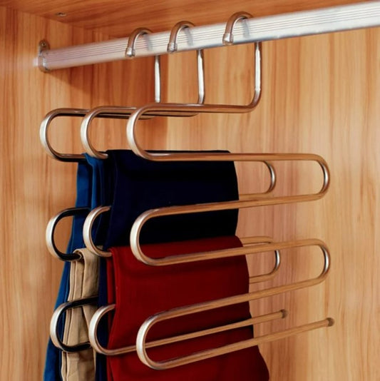 Pants Rack Stainless Steel S Shaped - FlyingCart.pk