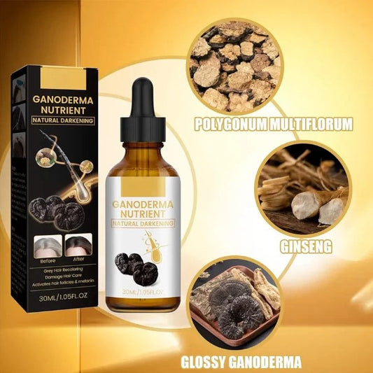 Anti-Graying Hair Serum Ganoderma Nutrient Natural Darkening 30ML - FlyingCart.pk