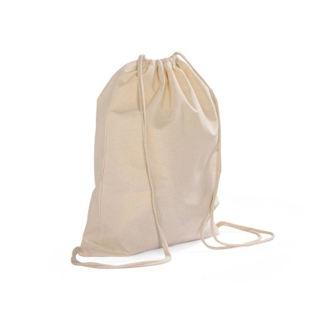 Cotton Canvas Drawstring Backpack Bags OR Printable Draw String Bags