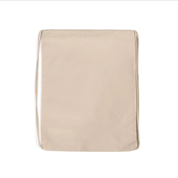 Cotton Canvas Drawstring Backpack Bags OR Printable Draw String Bags