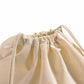 Cotton Canvas Drawstring Backpack Bags OR Printable Draw String Bags-FlyingCart.pk