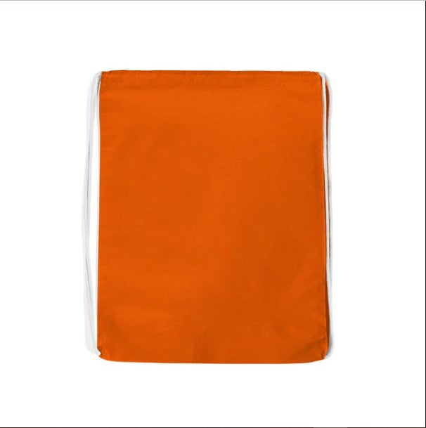 Cotton Canvas Drawstring Backpack Bags OR Printable Draw String Bags