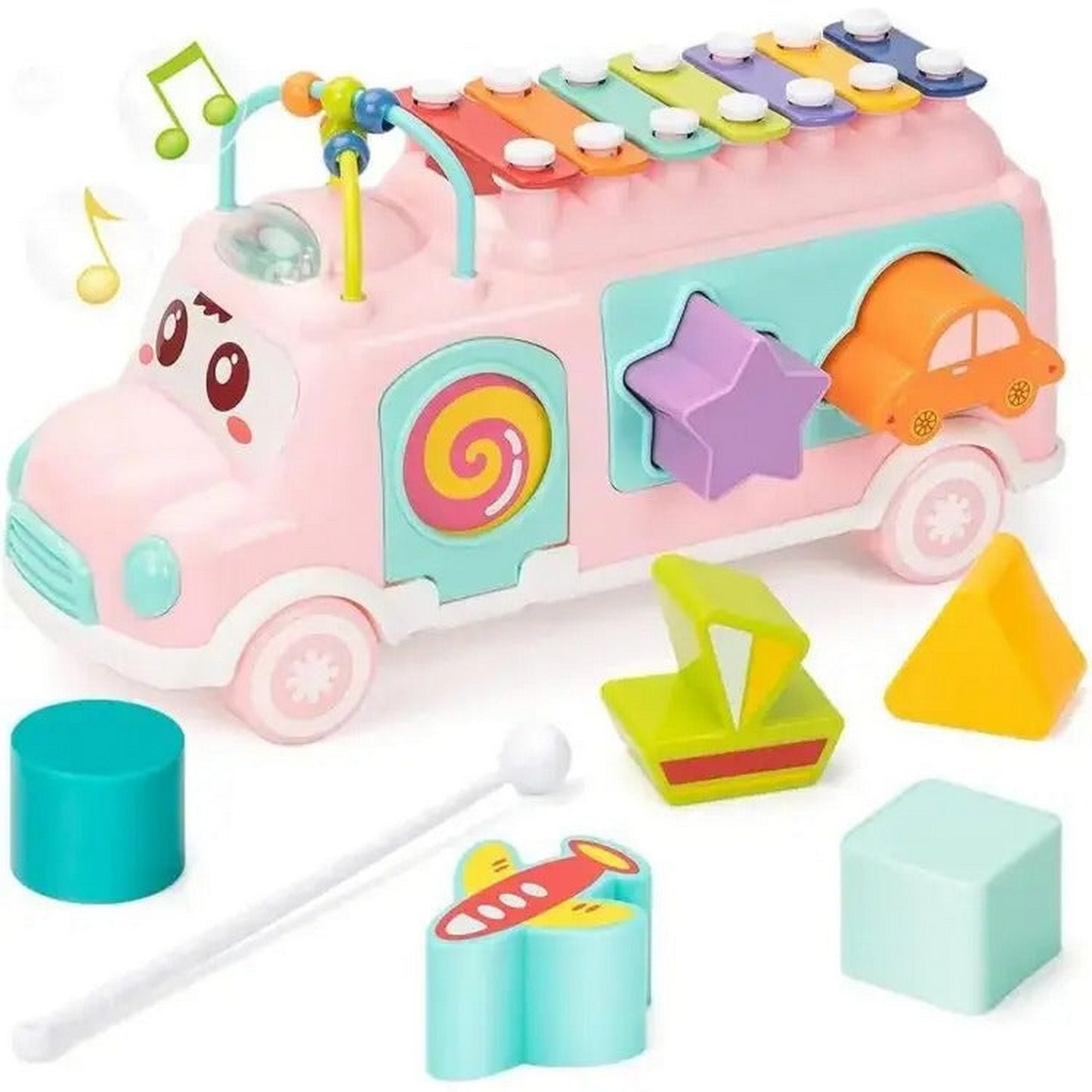 Xylophone Bus Music Instrument Toy - FlyingCart.pk