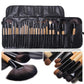 Set of 24 - Professional Makeup Brushes - Leather Pouch Included- FlyingCart.pk