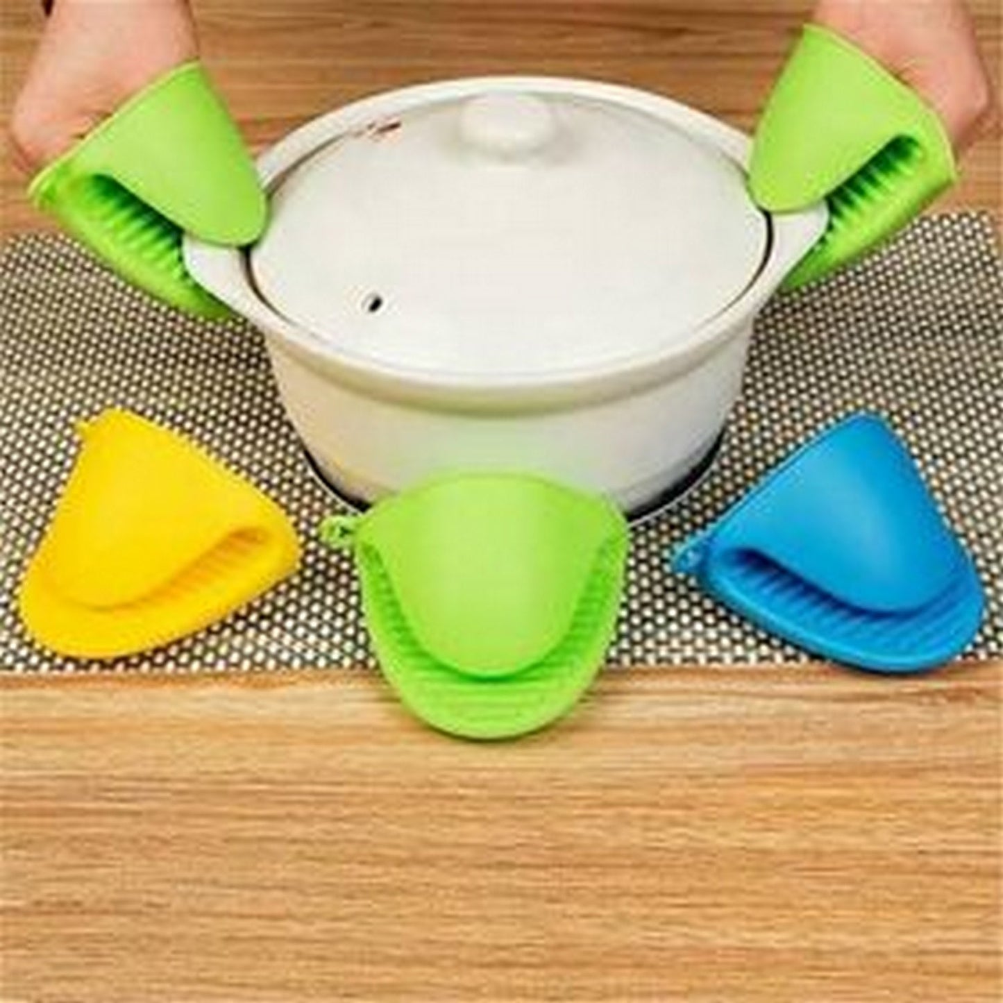 Silicone Oven Mitts Pot Holder 1 Pair - FlyingCart.pk