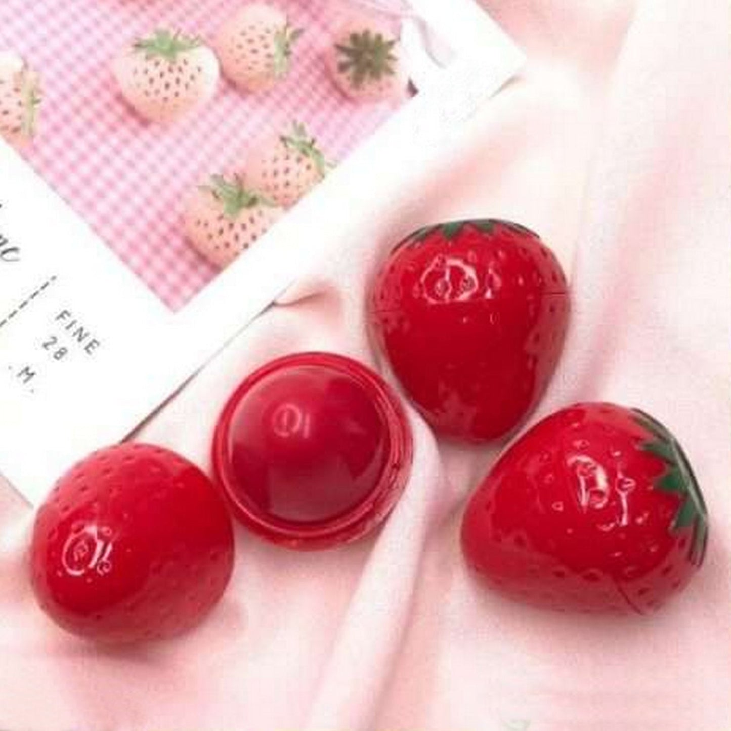 Strawberry Lip Balm Moisturizing Lip Balm - FlyingCart.pk