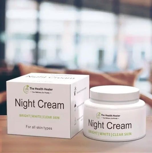 The Health Healer Night Cream BRIGHT WHITE CLEAR SKIN For all skin types- FlyingCart.pk