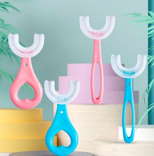 U shape brush baby toothbrush