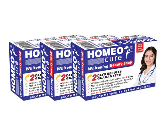 Homeo Cure Whitening Beauty Soap Pack Of 3 - FlyingCart.pk