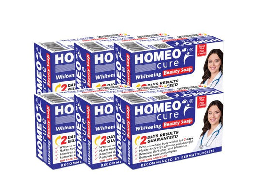Homeo Cure Whitening Beauty Soap Pack Of 6 - FlyingCart.pk