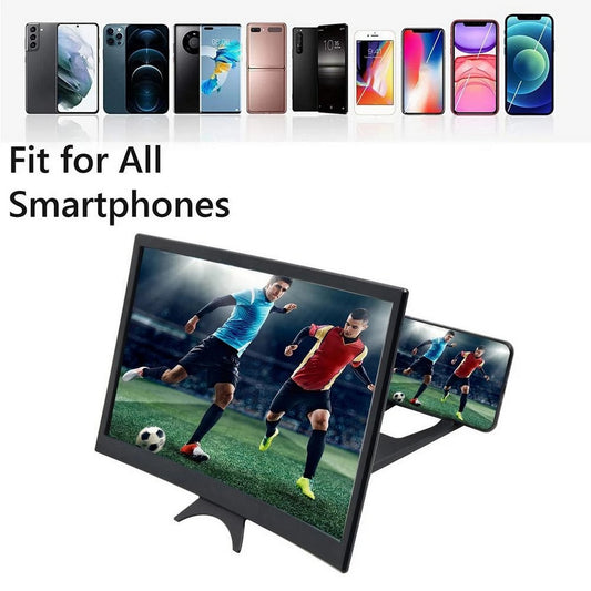 Screen Enlarger Curved Surface HD Screen Magnifier Mobile Phone Projection (12 Inch)