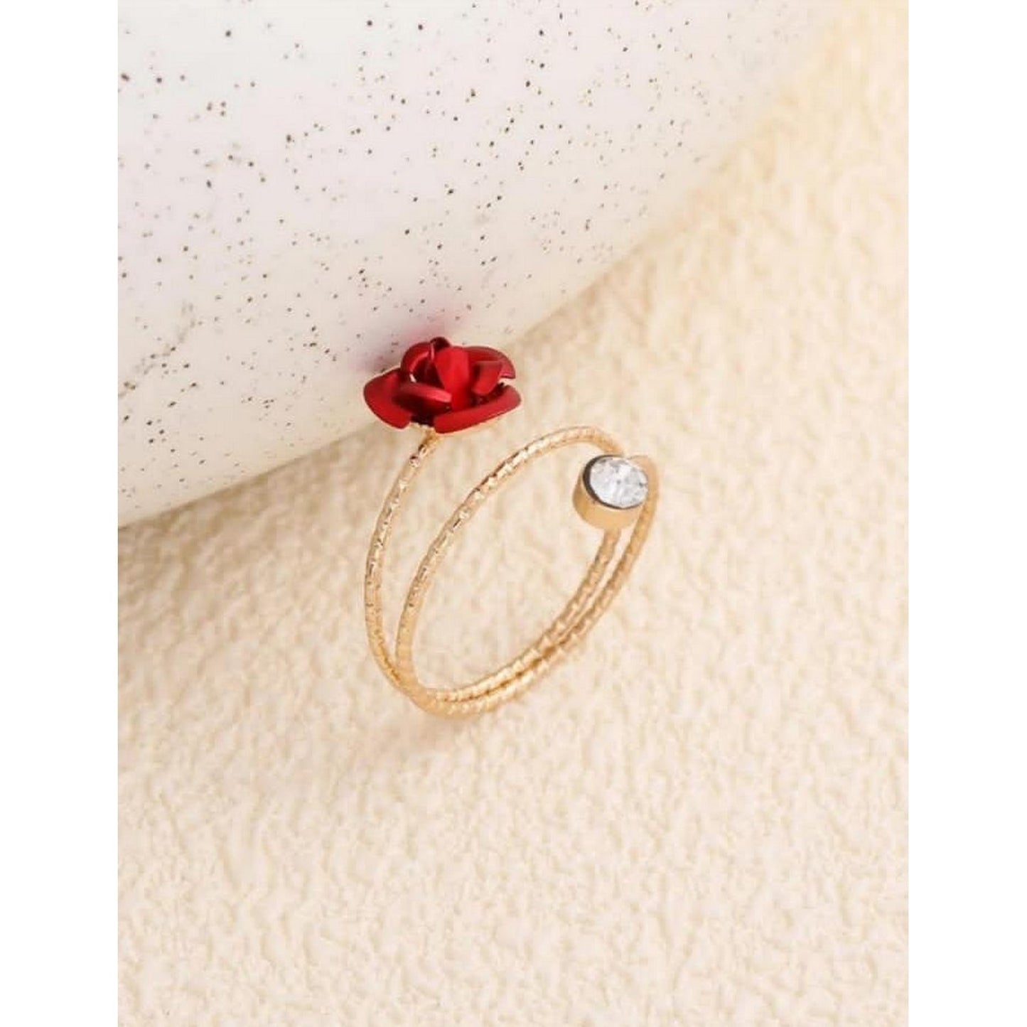 Fashionable And Unique Design Elegant Rose Flower Ring - FlyingCart.pk