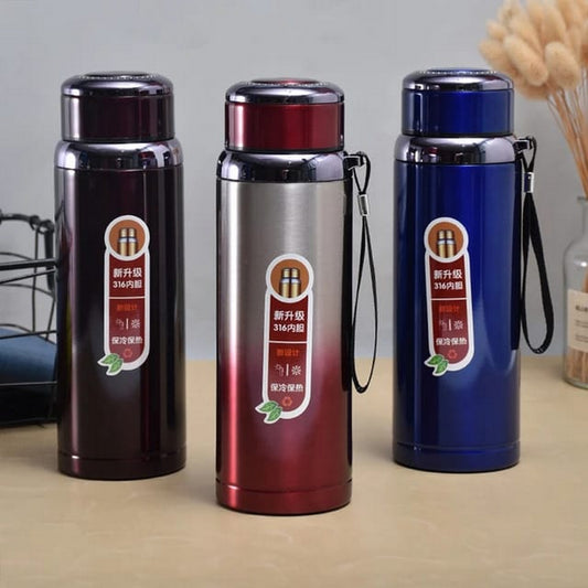 Stainless Steel Vacuum Thermos Flask Bottle 800ml (Random Colors) - FlyingCart.pk
