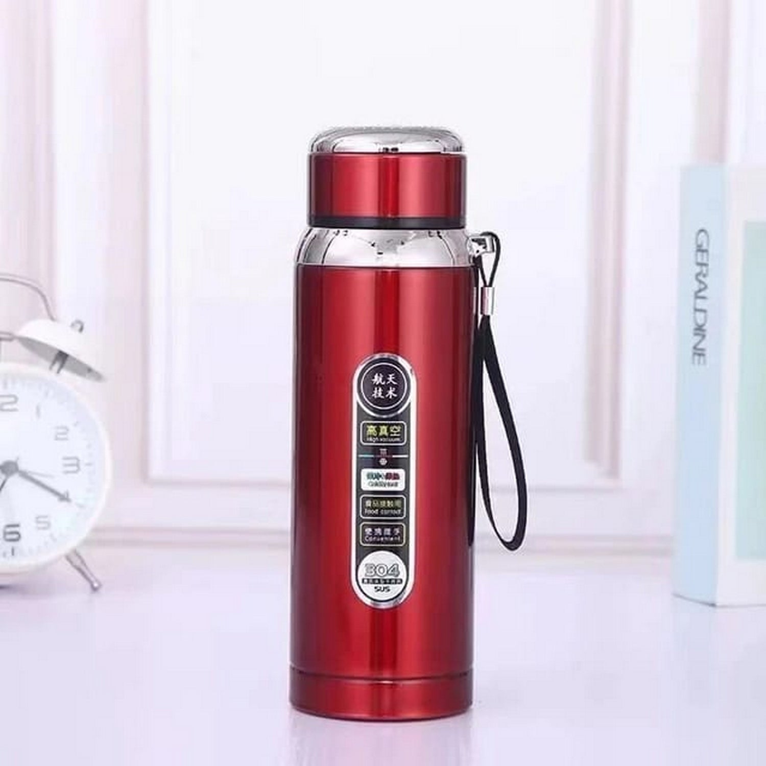 Stainless Steel Vacuum Thermos Flask Bottle 800ml (Random Colors) - FlyingCart.pk