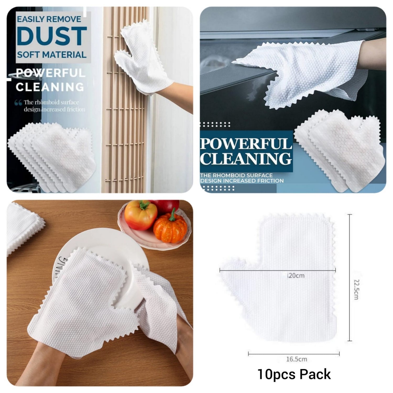 Multifunctional Cleaning Gloves 10 pcs - FlyingCart.pk