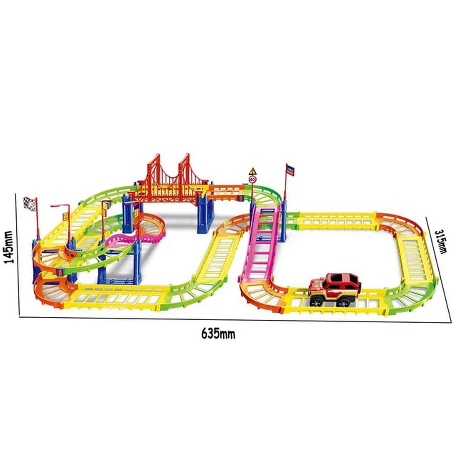 Train Rail Track Toy Building Set - FlyingCart.pk