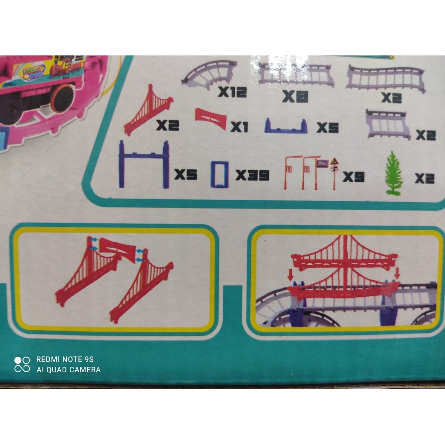 Train Rail Track Toy Building Set - FlyingCart.pk