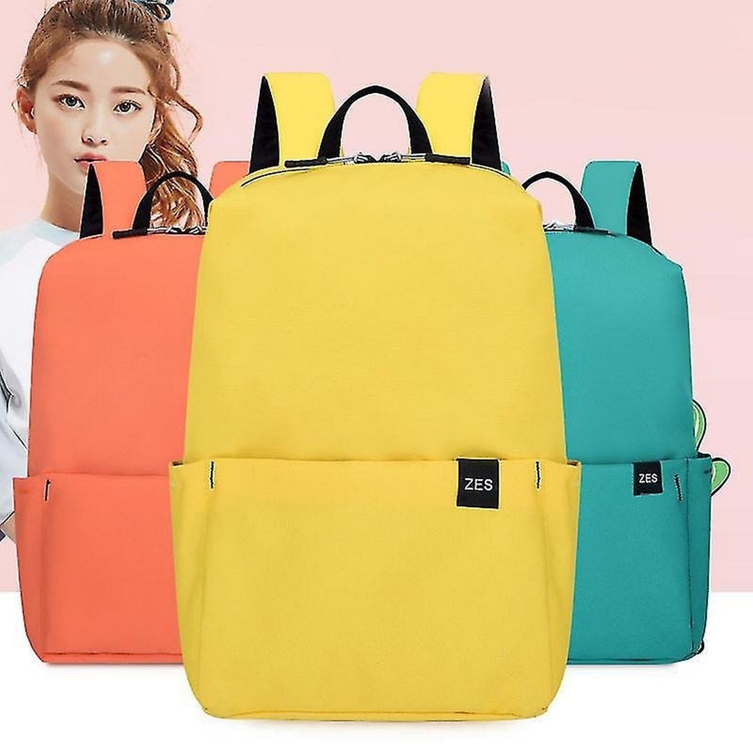 Waterproof Multi-pocket Bags Fashion Women Backpack Colorful - FlyingCart.pk