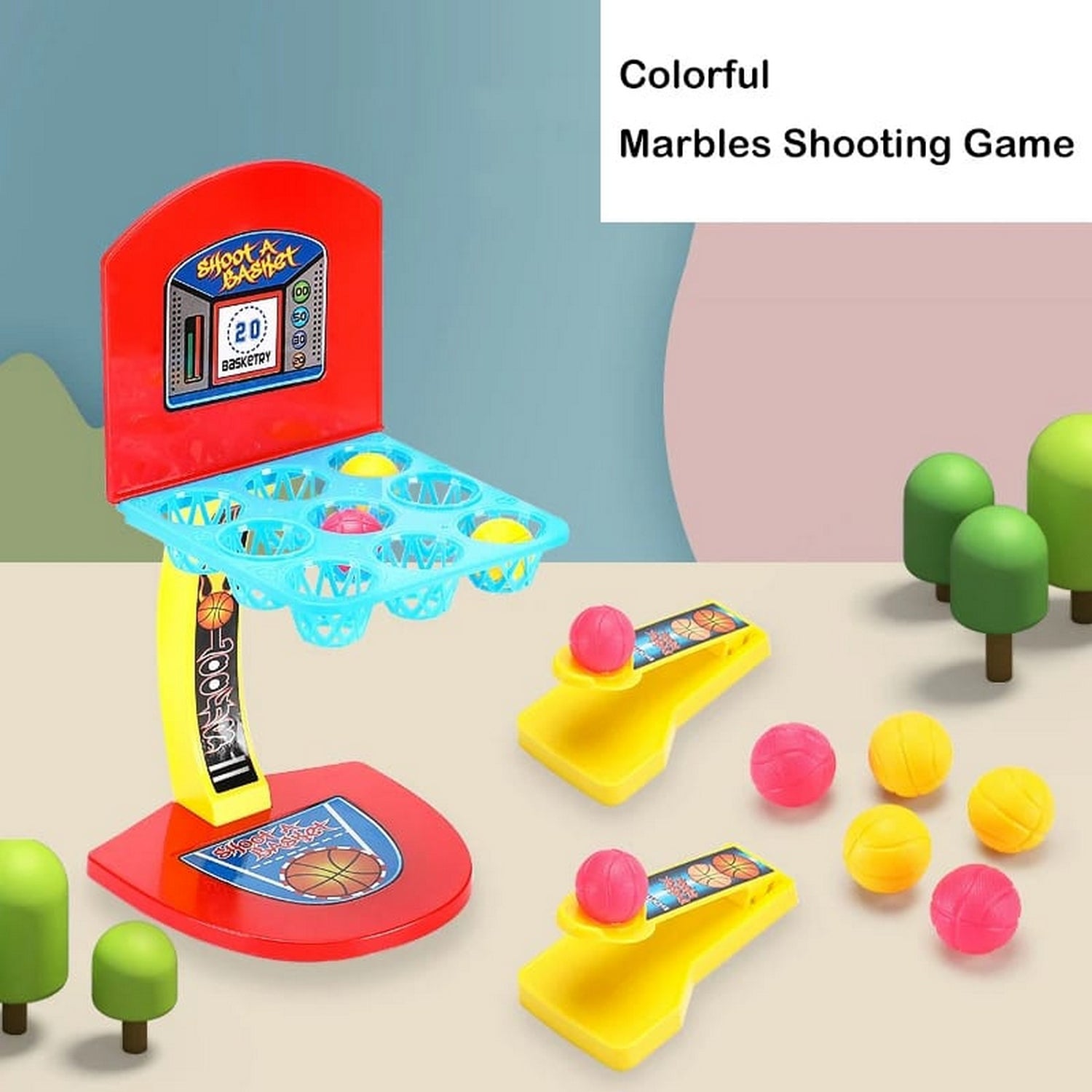 Mini Tabletop Basketball Shooting Indoor Game - FlyingCart.pk