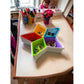 Spice Rack Star Shape 5 Cell Colorful With Lid - FlyingCart.pk