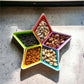 Spice Rack Star Shape 5 Cell Colorful With Lid - FlyingCart.pk