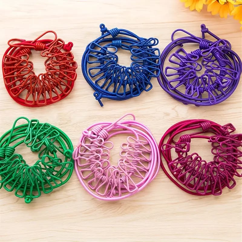 Portable Elastic Clip Rope - FlyingCart.pk