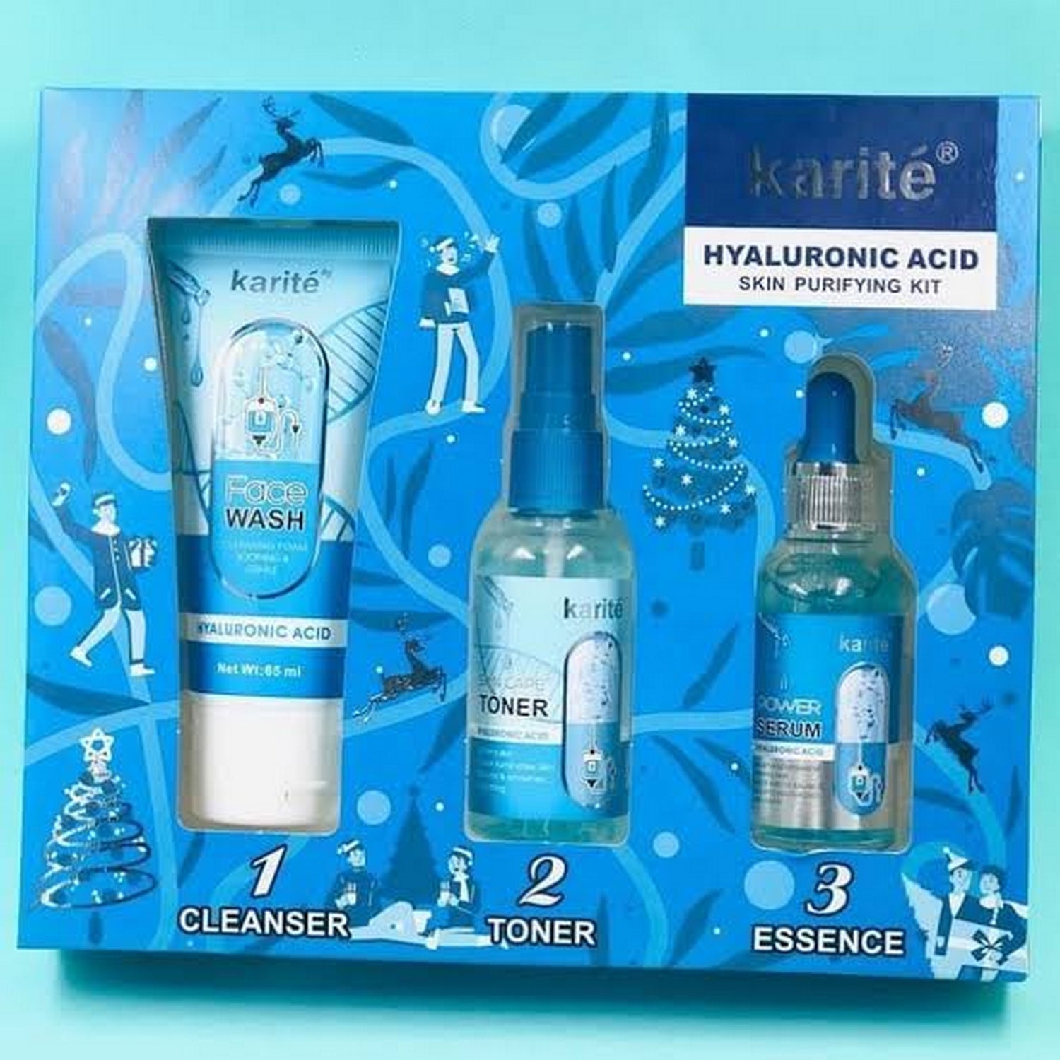 Karite Hyaluronic Acid Skin Care Kit (3 In 1) - FlyingCart.pk