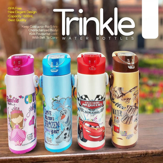 Trinkle Cool Water Bottle For Kids 700 ML (Random Colors) - FlyingCart.pk