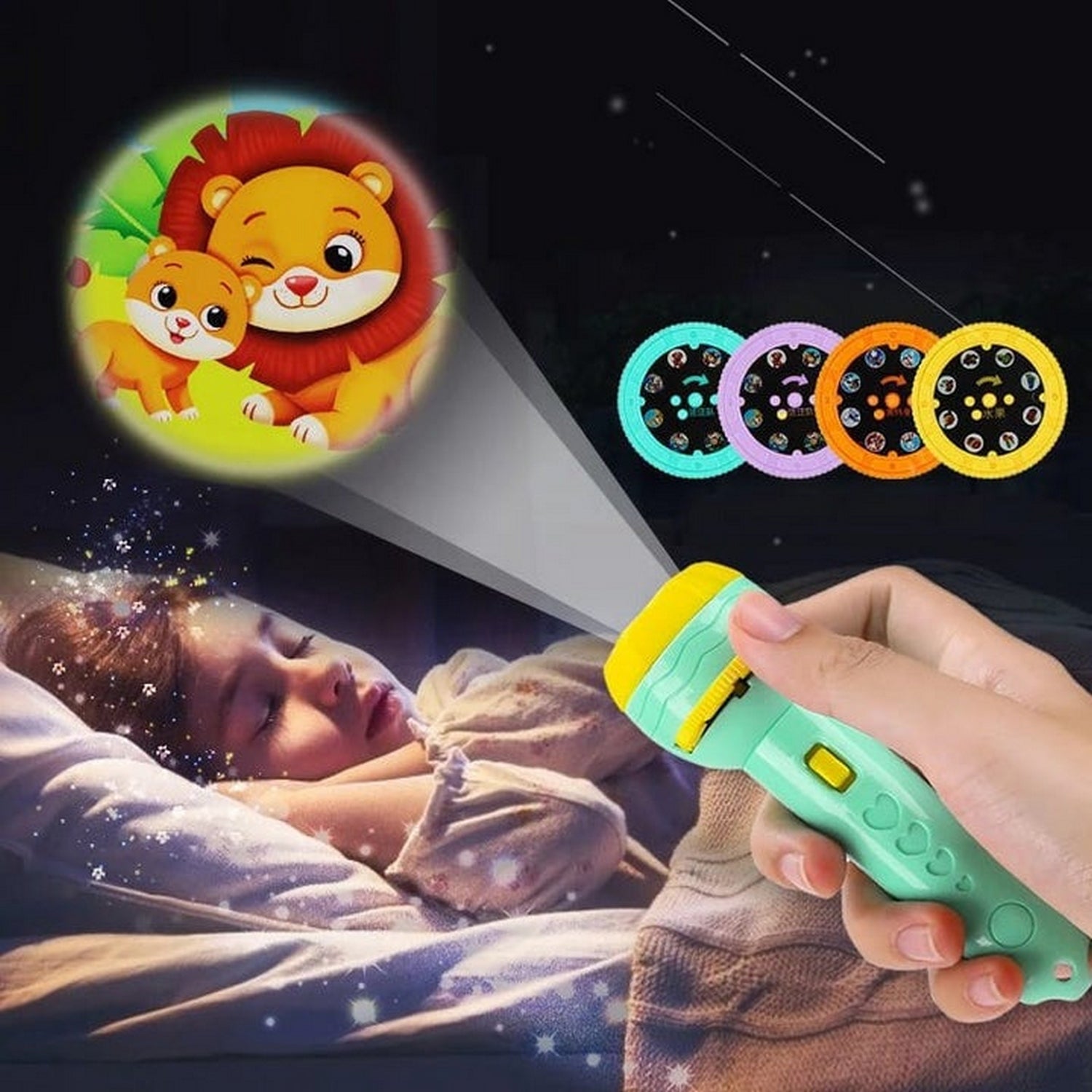 Mini Flashlight Projection Torch Toy - FlyingCart.pk