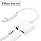 Apple iPhone Lightning to 3.5mm Earphone Jack & Mobile Charging Adapter - Flyingcart.pk